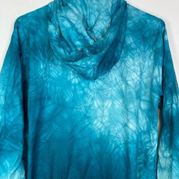 Adidas hooded zip up nylon windbreaker w/ color wash and crinkly texture🎉 - Picture 11 of 14